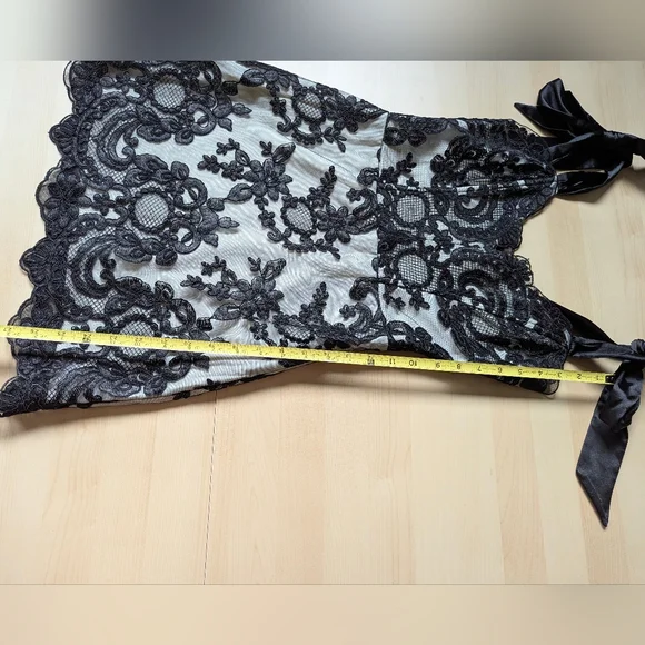 Unholy Dolls Kill Black Lace Cocktail New Years Eve Mini Dress Adjustable Strap - Picture 6 of 10